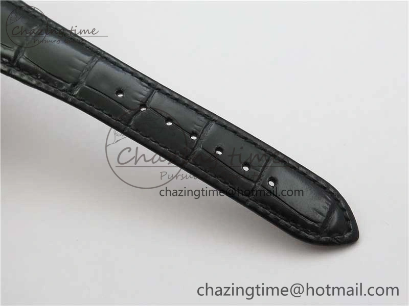 Classic 5077P-102 SS Case FLF Best Edition Real Enamel Dial 4 Black Leather strap Cal.240