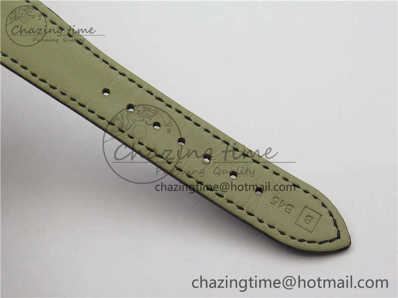 Classic 5077P-102 SS Case FLF Best Edition Real Enamel Dial 4 Black Leather strap Cal.240