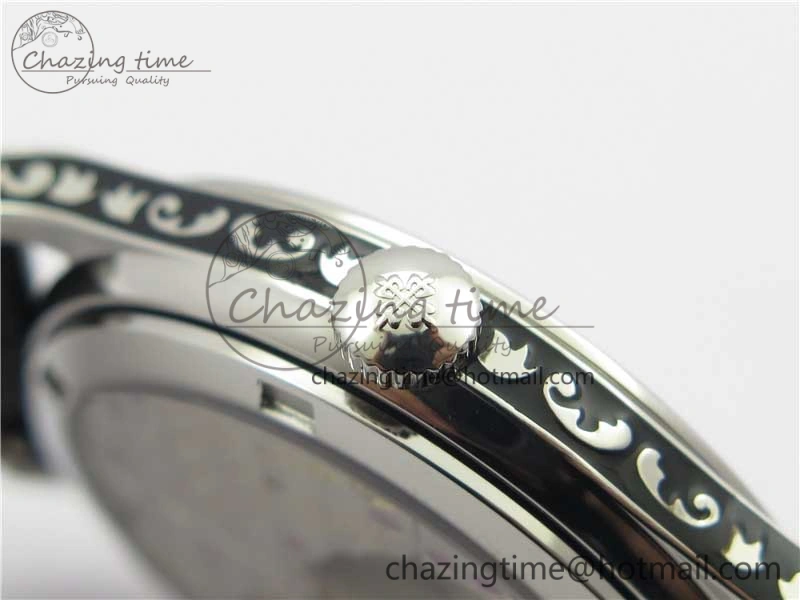 Classic 5088 100P Engraved Case FLF Best Edition Engraved Dial on Black Leather strap Cal.240