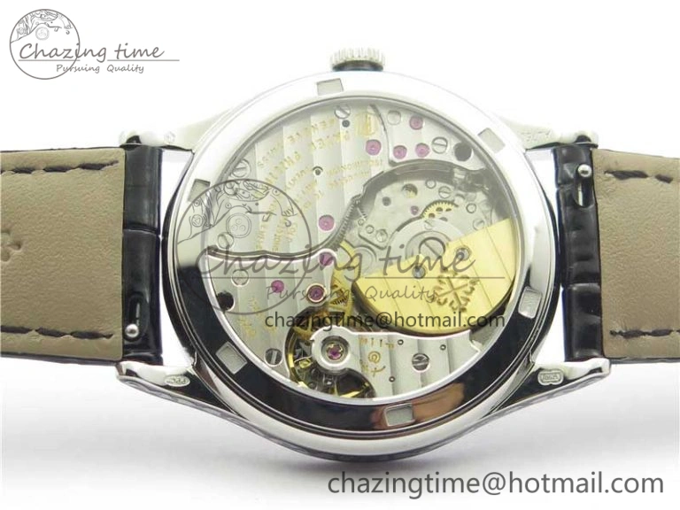 Classic 5088 100P Engraved Case FLF Best Edition Engraved Dial on Black Leather strap Cal.240