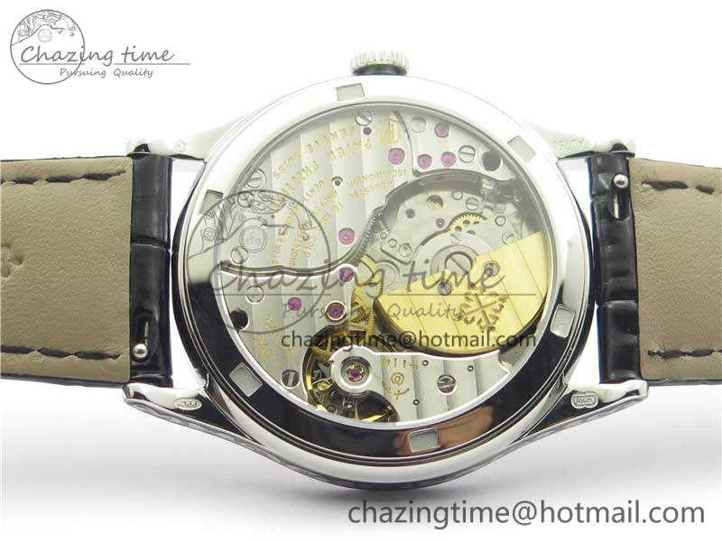 Classic 5088 100P Engraved Case FLF Best Edition Engraved Dial on Black Leather strap Cal.240