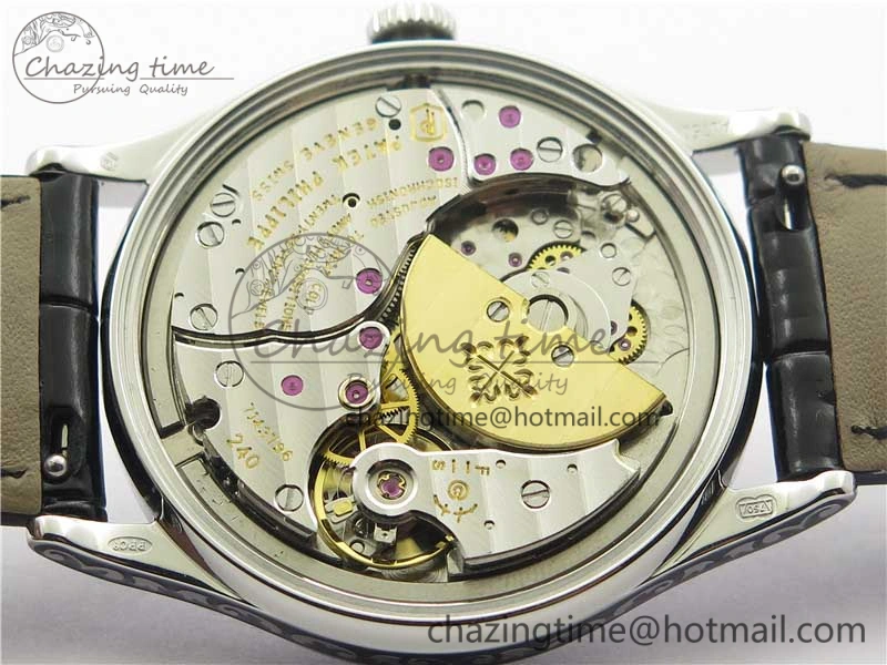 Classic 5088 100P Engraved Case FLF Best Edition Engraved Dial on Black Leather strap Cal.240