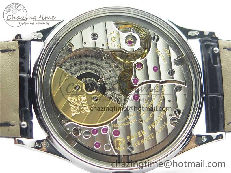 Classic 5088 100P Engraved Case FLF Best Edition Engraved Dial on Black Leather strap Cal.240