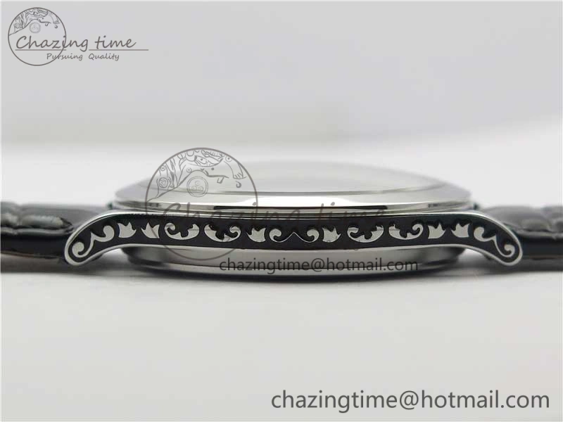 Classic 5088 100P Engraved Case FLF Best Edition Engraved Dial on Black Leather strap Cal.240