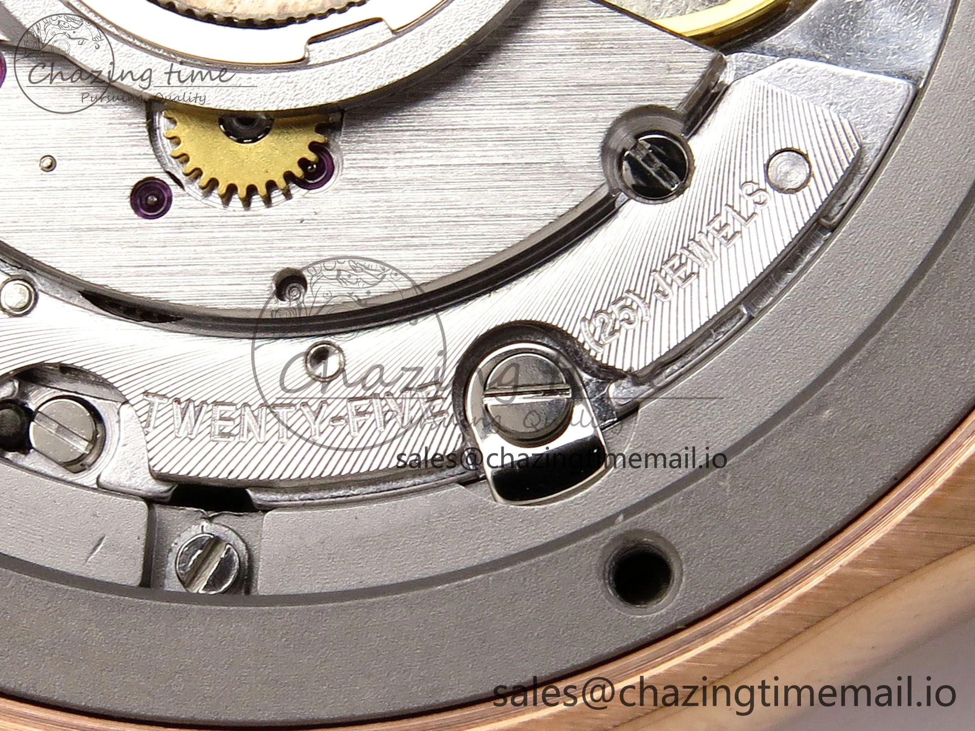 Classic Fusion 38mm RG JJF 1:1 Best Edition Blue Dial on Blue Gummy Leather Strap