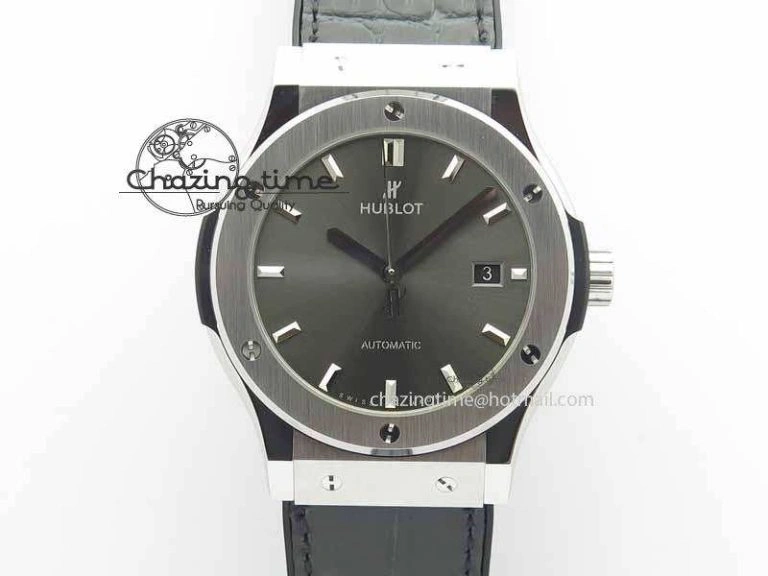 Classic Fusion 38mm RG JJF 1:1 Best Edition Gray Dial on Gray Gummy Strap A2892 V2