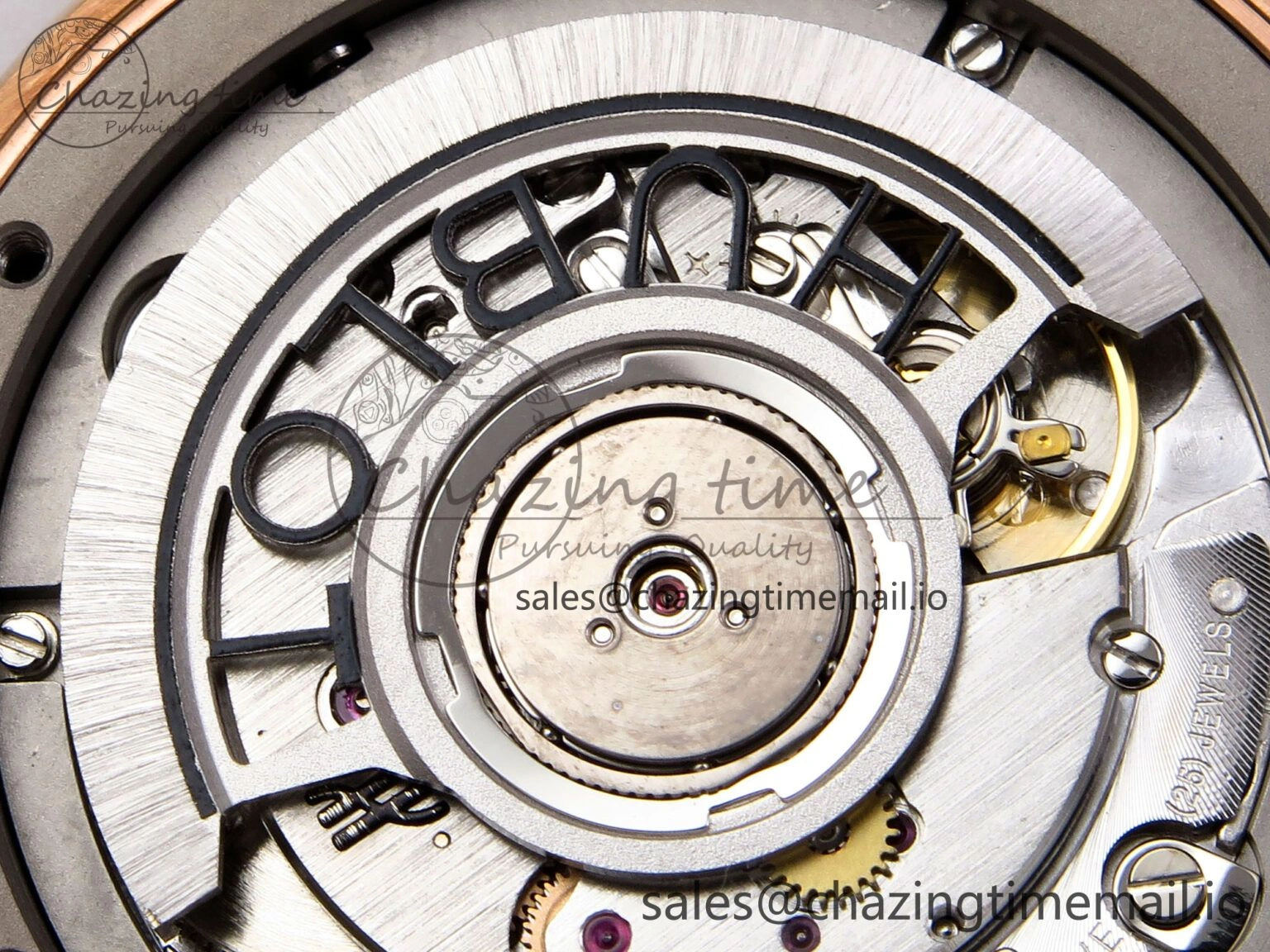 Classic Fusion 38mm RG JJF 1:1 Best Edition White Dial on Black Gummy Leather Strap