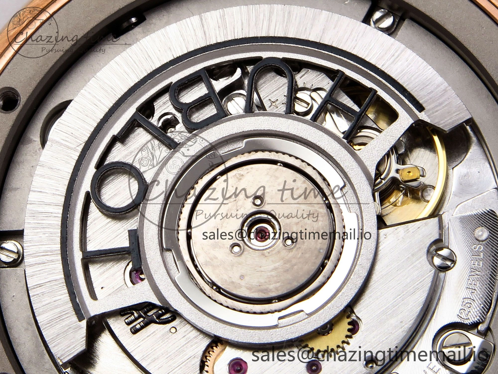 Classic Fusion 38mm RG JJF 1:1 Best Edition White Dial on Black Gummy Leather Strap
