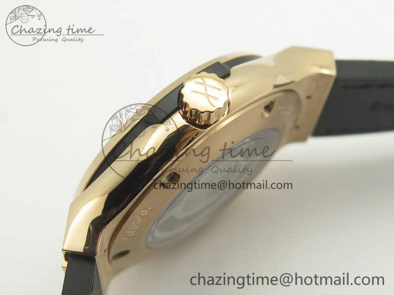 Classic Fusion 38mm RG JJF 1:1 Best Edition White Dial on Black Gummy Strap A2892 V2