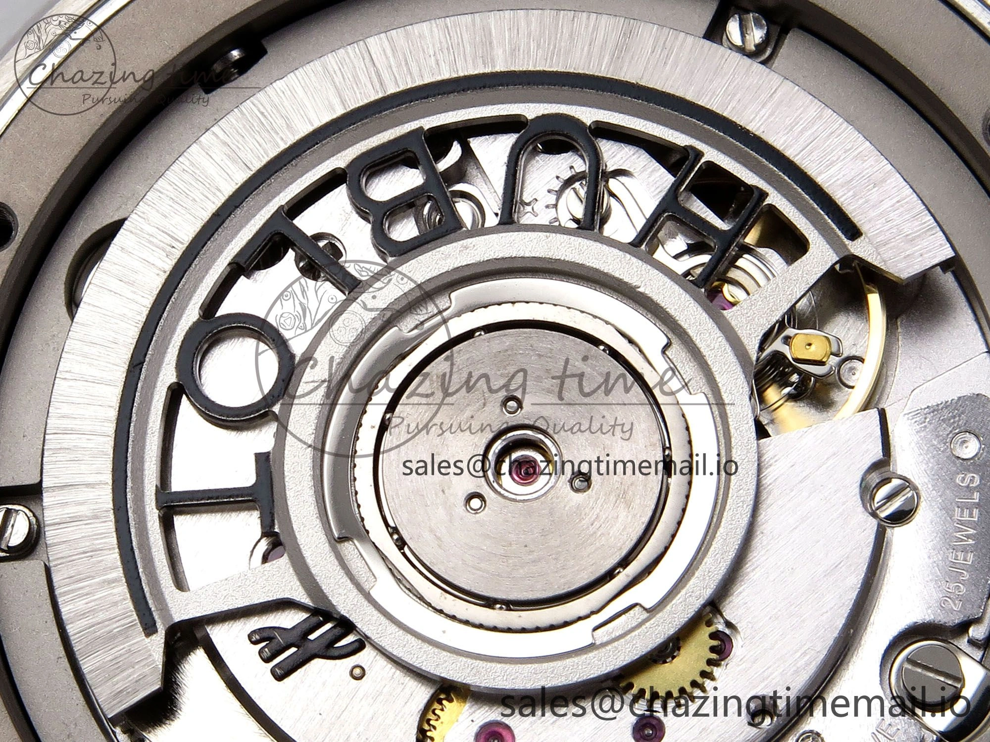 Classic Fusion 38mm SS JJF 1:1 Best Edition Black Dial on Black Gummy Leather Strap