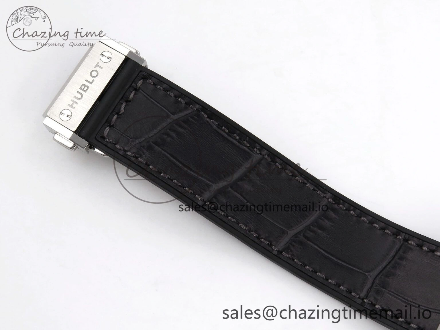 Classic Fusion 38mm SS JJF 1:1 Best Edition Gray Dial on Black Gummy Leather Strap