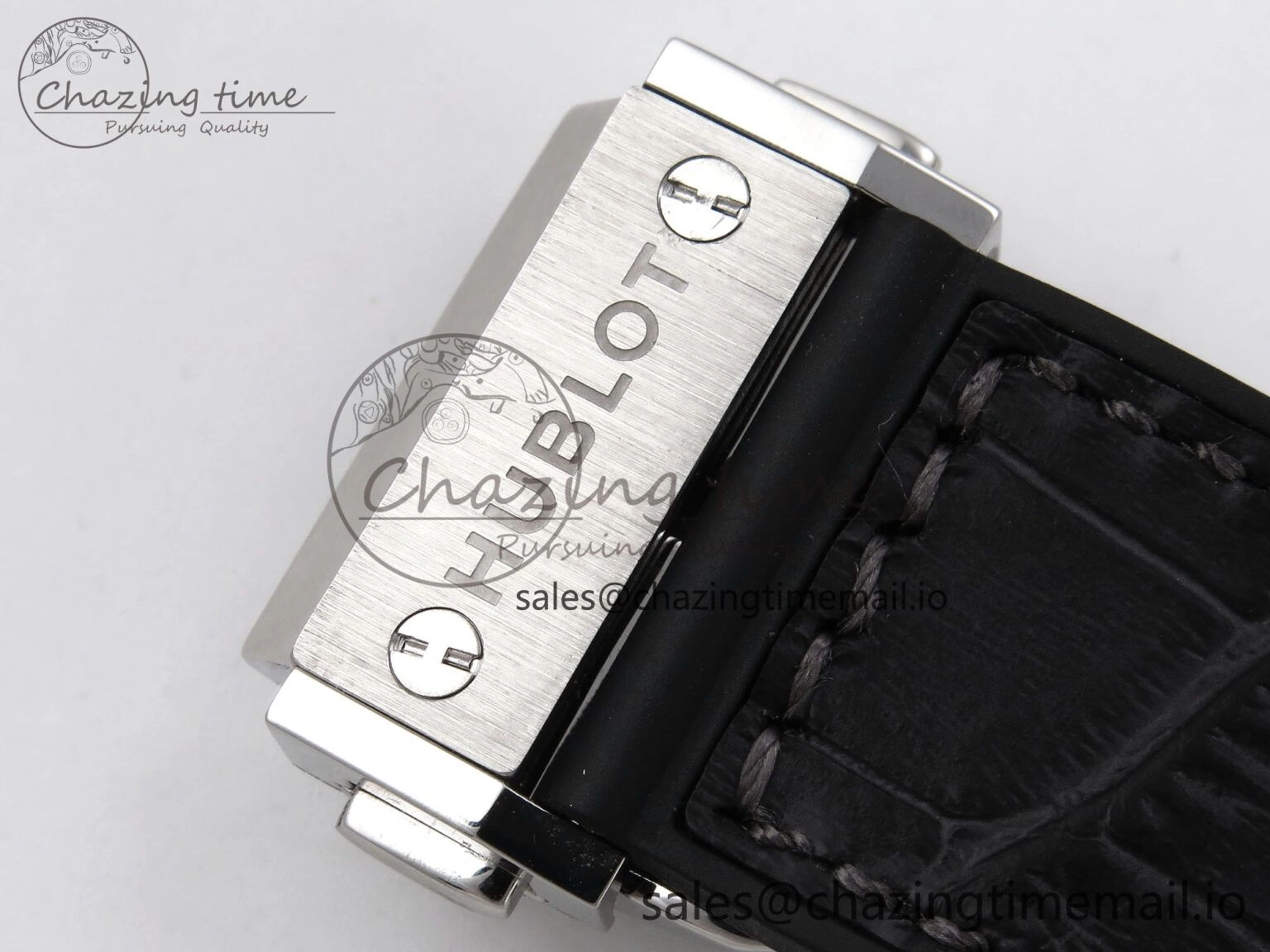Classic Fusion 38mm SS JJF 1:1 Best Edition Gray Dial on Black Gummy Leather Strap