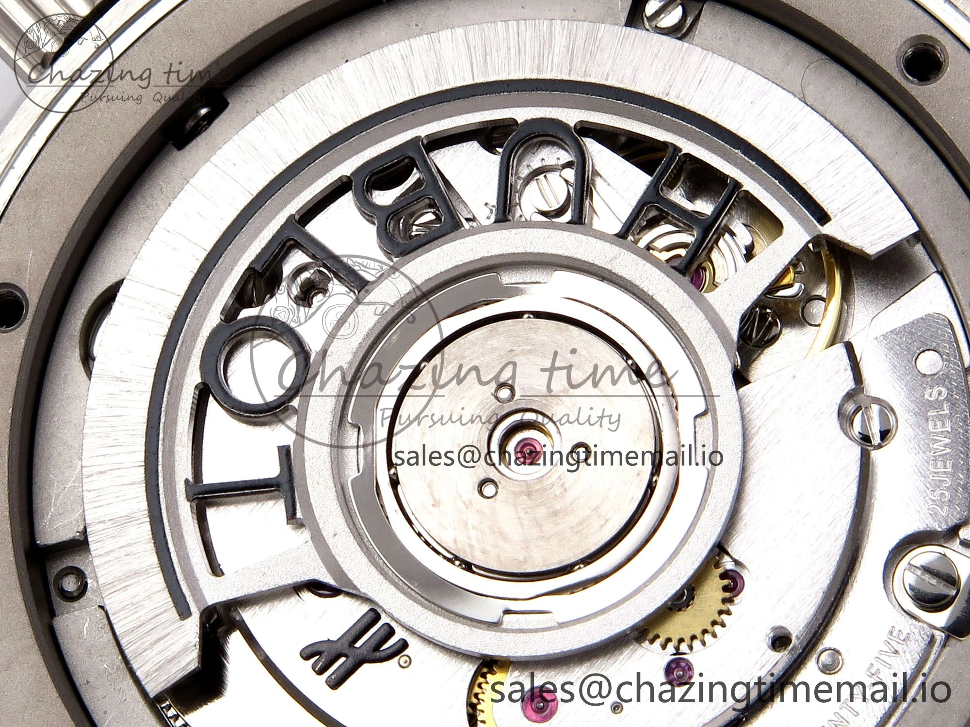 Classic Fusion 38mm SS JJF 1:1 Best Edition Gray Dial on Black Gummy Leather Strap
