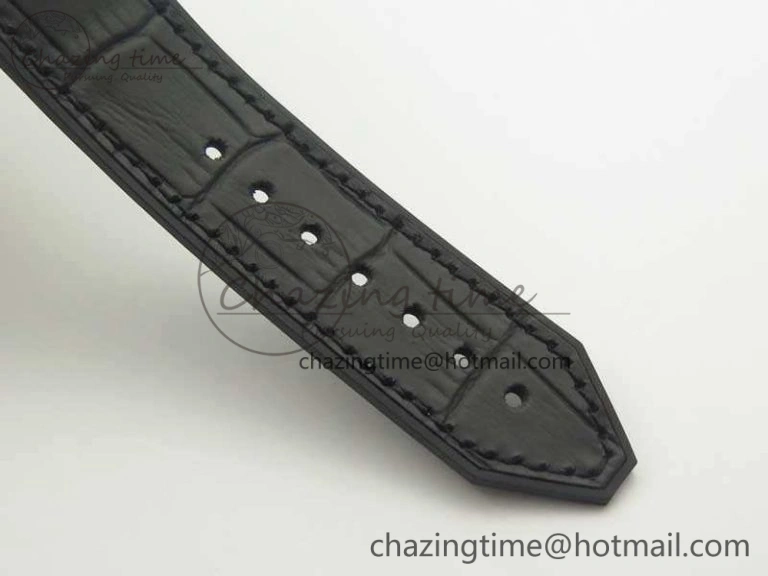 Classic Fusion 38mm Titanium JJF 1:1 Best Edition Black Dial On Gummy Strap A2892