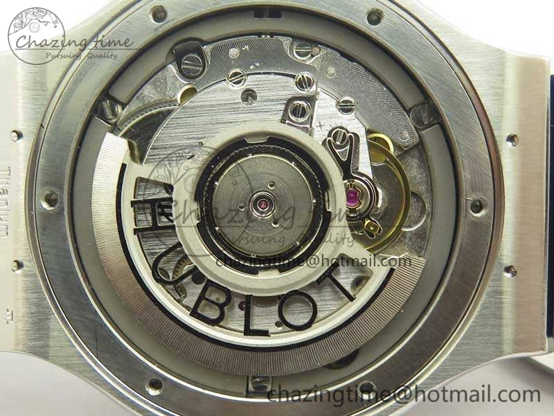 Classic Fusion 38mm Titanium JJF 1:1 Best Edition Black Dial On Gummy Strap A2892