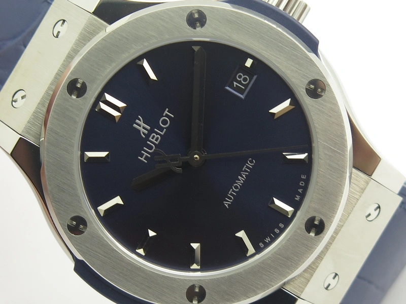 Classic Fusion 38mm Titanium JJF 1:1 Best Edition Blue Dial On Gummy Strap A2892