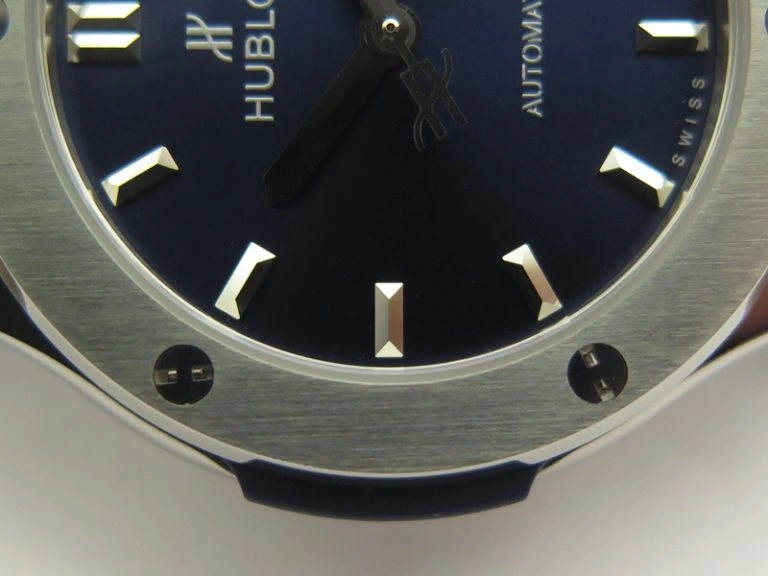 Classic Fusion 38mm Titanium JJF 1:1 Best Edition Blue Dial On Gummy Strap A2892