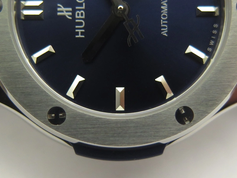 Classic Fusion 38mm Titanium JJF 1:1 Best Edition Blue Dial On Gummy Strap A2892