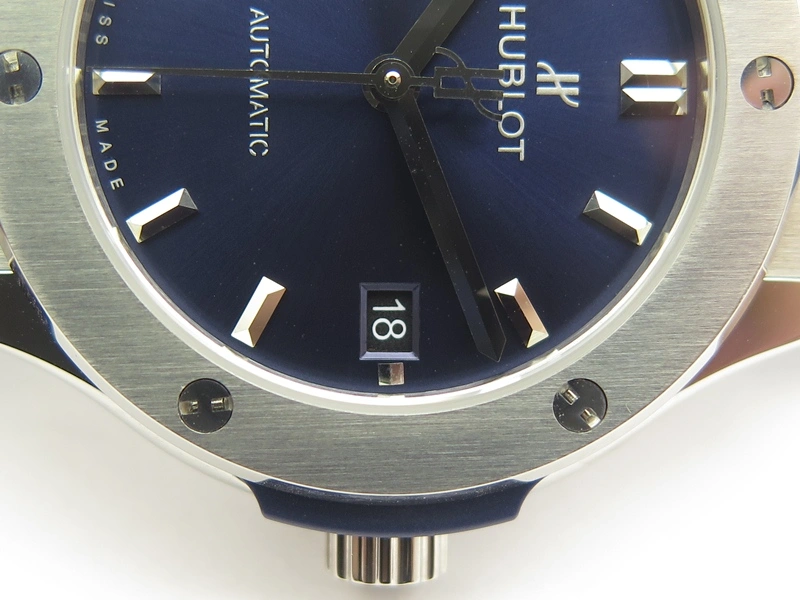 Classic Fusion 38mm Titanium JJF 1:1 Best Edition Blue Dial On Gummy Strap A2892