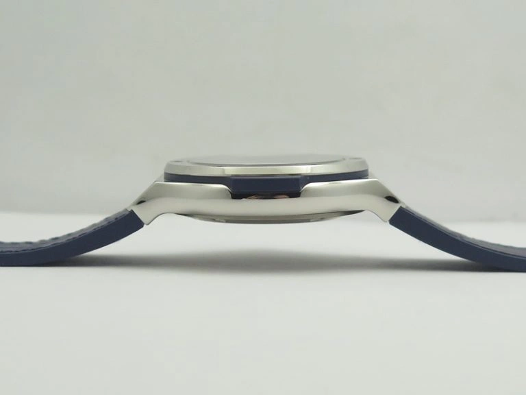 Classic Fusion 38mm Titanium JJF 1:1 Best Edition Blue Dial On Gummy Strap A2892