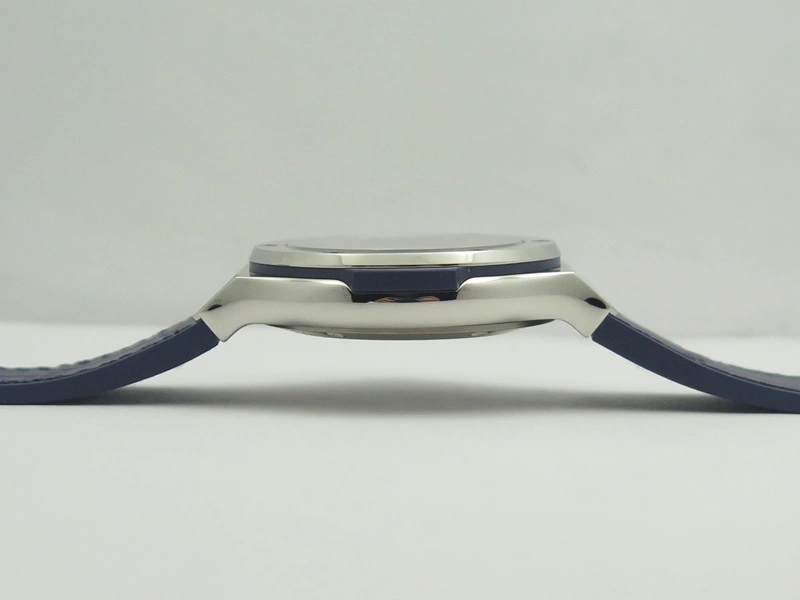 Classic Fusion 38mm Titanium JJF 1:1 Best Edition Blue Dial On Gummy Strap A2892