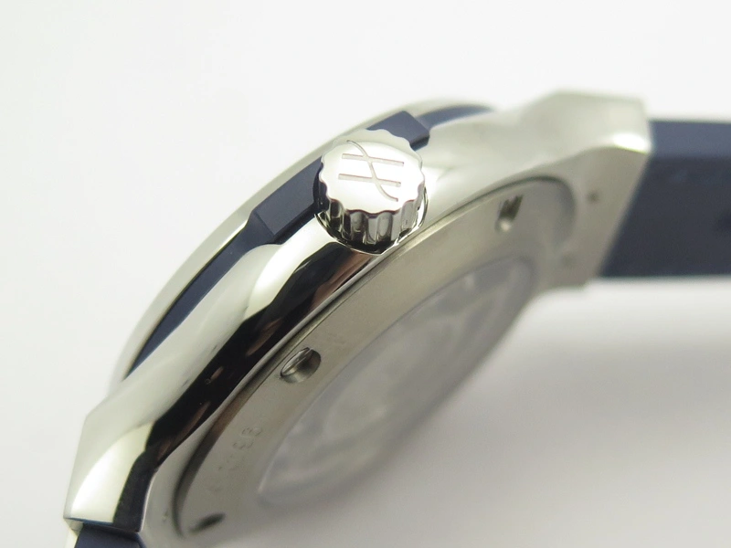 Classic Fusion 38mm Titanium JJF 1:1 Best Edition Blue Dial On Gummy Strap A2892