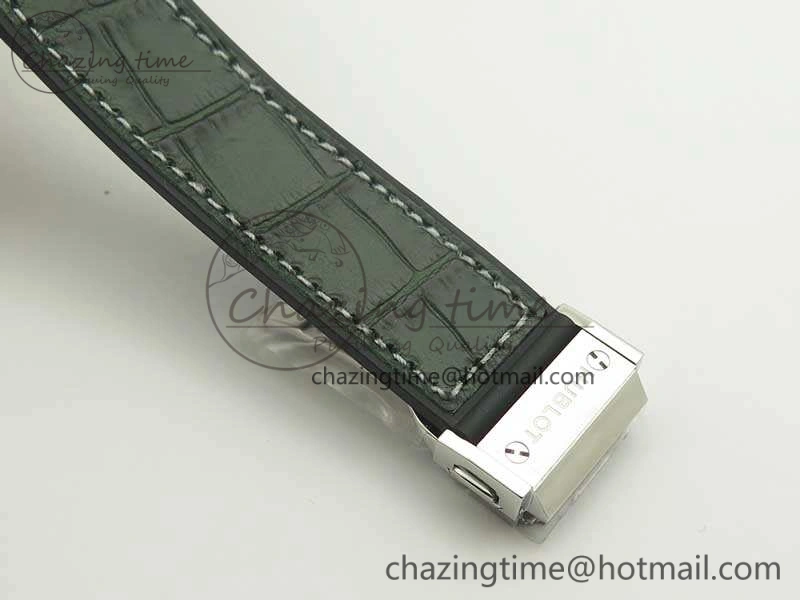 Classic Fusion 38mm Titanium JJF 1:1 Best Edition Green Dial On Gummy Strap A2892