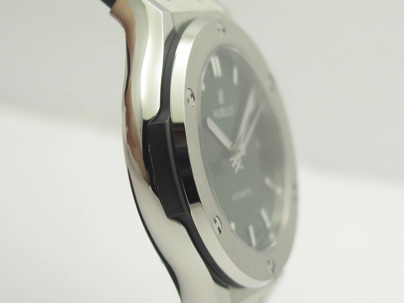 Classic Fusion 38mm Titanium JJF 1:1 Best Edition Green Dial On Gummy Strap A2892