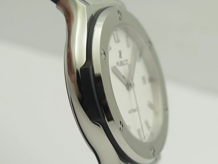 Classic Fusion 38mm Titanium JJF 1:1 Best Edition White Dial On Gummy Strap A2892