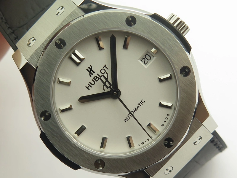 Classic Fusion 38mm Titanium JJF 1:1 Best Edition White Dial On Gummy Strap A2892