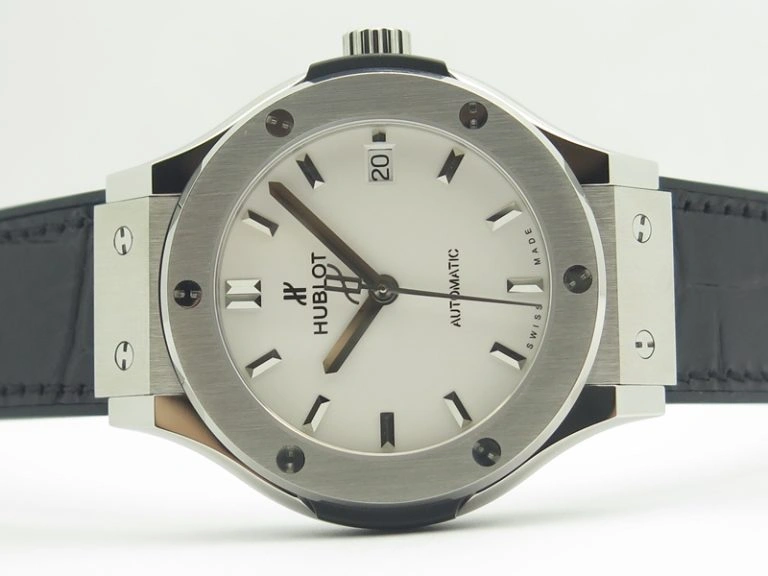 Classic Fusion 38mm Titanium JJF 1:1 Best Edition White Dial On Gummy Strap A2892