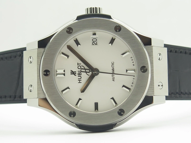 Classic Fusion 38mm Titanium JJF 1:1 Best Edition White Dial On Gummy Strap A2892