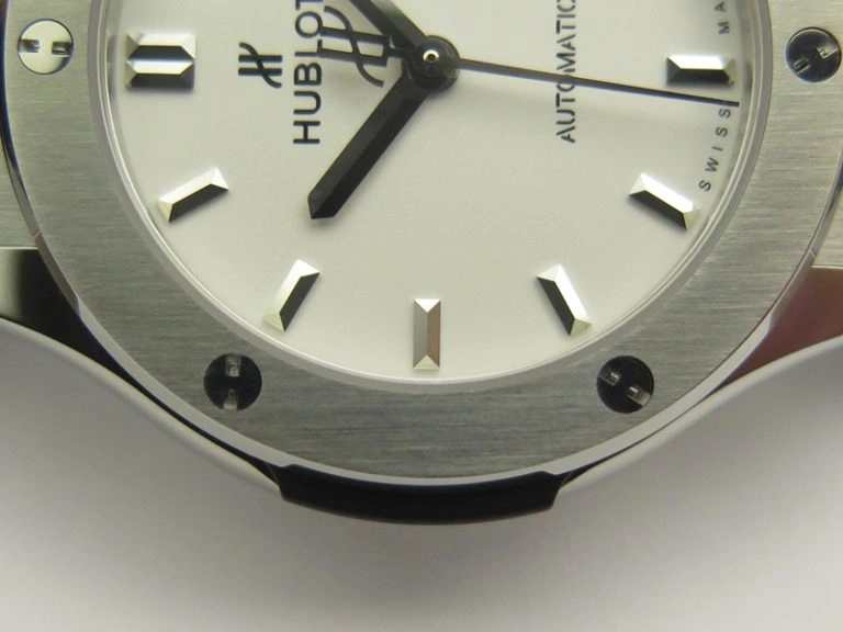 Classic Fusion 38mm Titanium JJF 1:1 Best Edition White Dial On Gummy Strap A2892