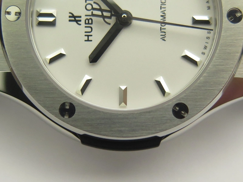Classic Fusion 38mm Titanium JJF 1:1 Best Edition White Dial On Gummy Strap A2892