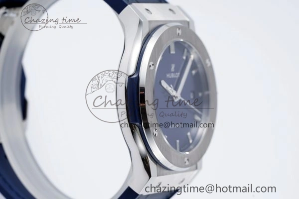 Classic Fusion 42mm APSF 1:1 Best Edition Blue Dial on Blue Gummy Strap A1110