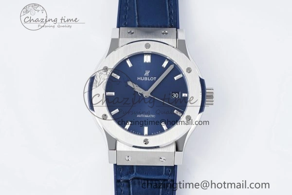 Classic Fusion 42mm APSF 1:1 Best Edition Blue Dial on Blue Gummy Strap A1110