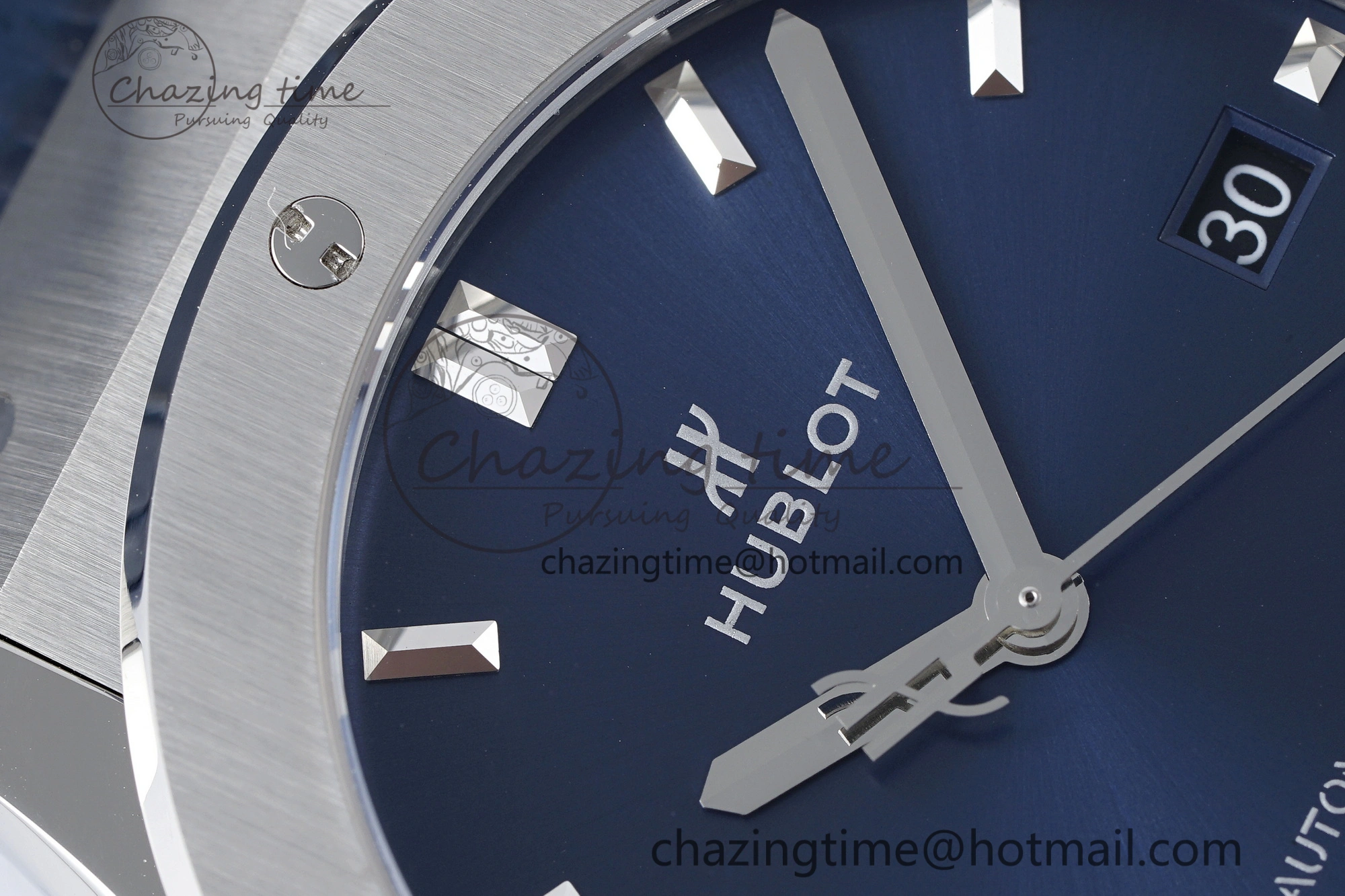 Classic Fusion 42mm APSF 1:1 Best Edition Blue Dial on Blue Gummy Strap A1110