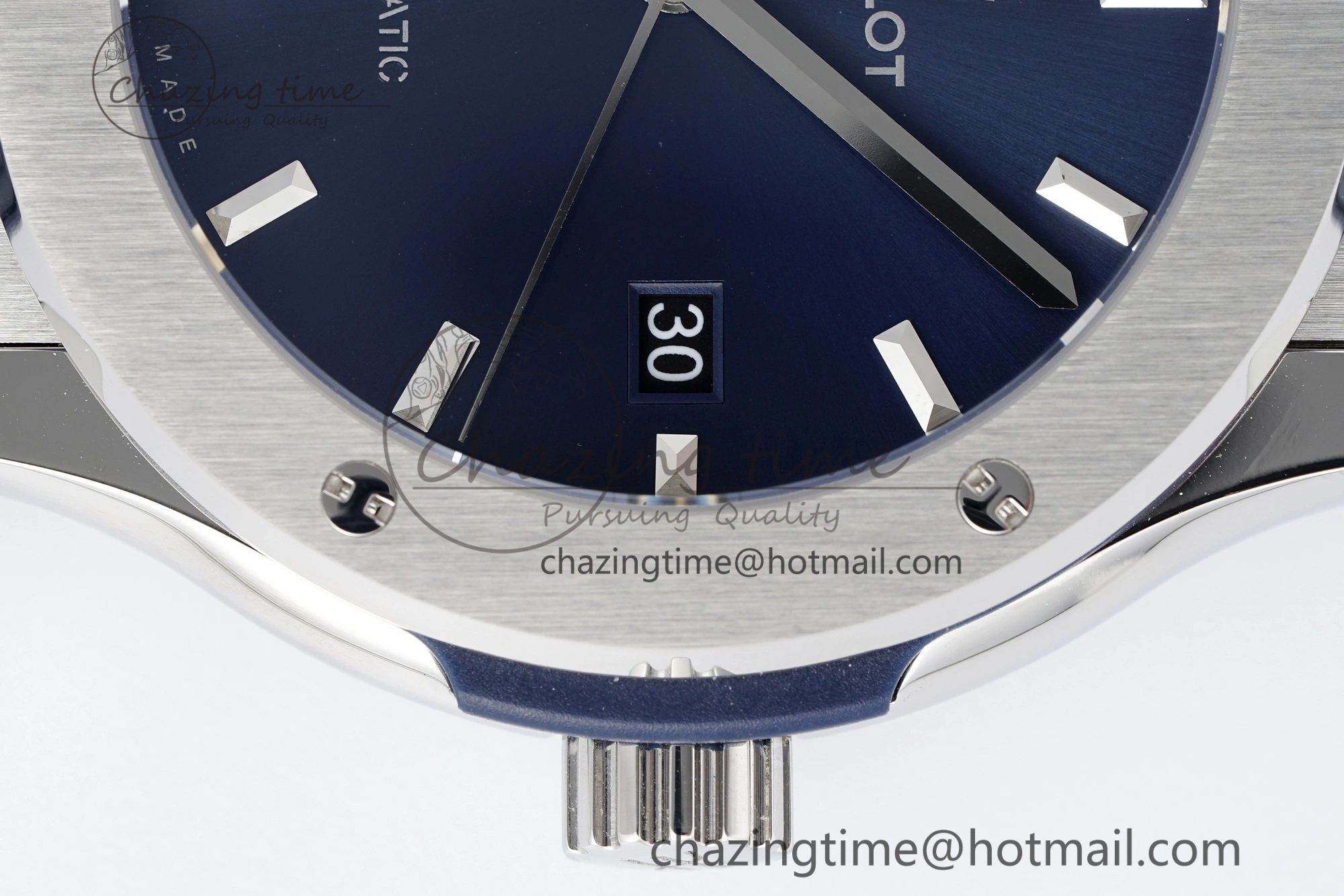 Classic Fusion 42mm APSF 1:1 Best Edition Blue Dial on Blue Gummy Strap A1110