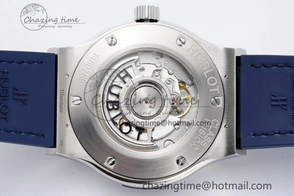 Classic Fusion 42mm APSF 1:1 Best Edition Blue Dial on Blue Gummy Strap A1110