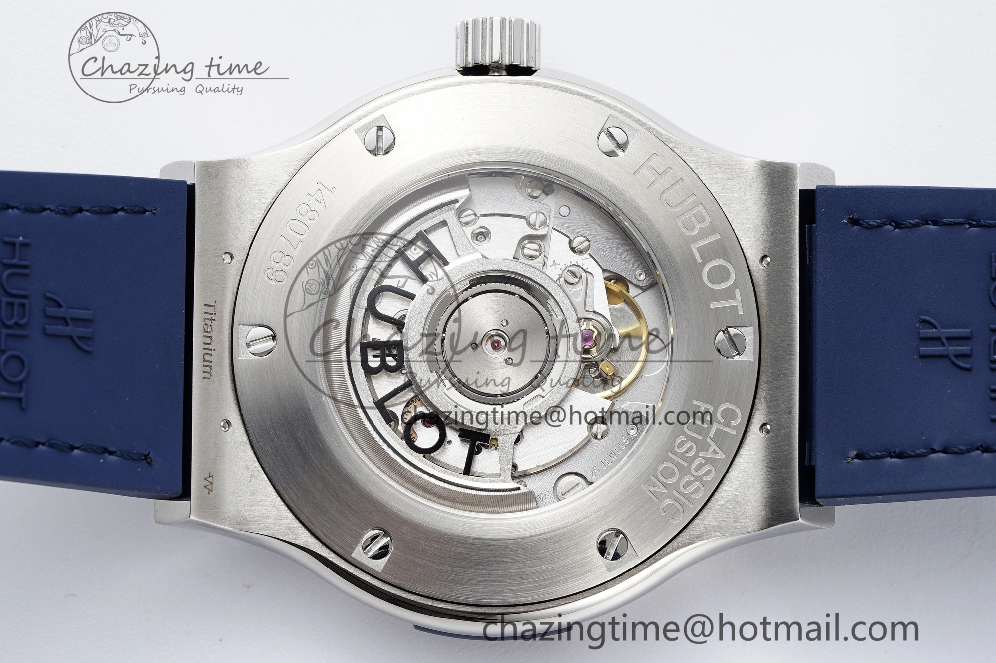 Classic Fusion 42mm APSF 1:1 Best Edition Blue Dial on Blue Gummy Strap A1110