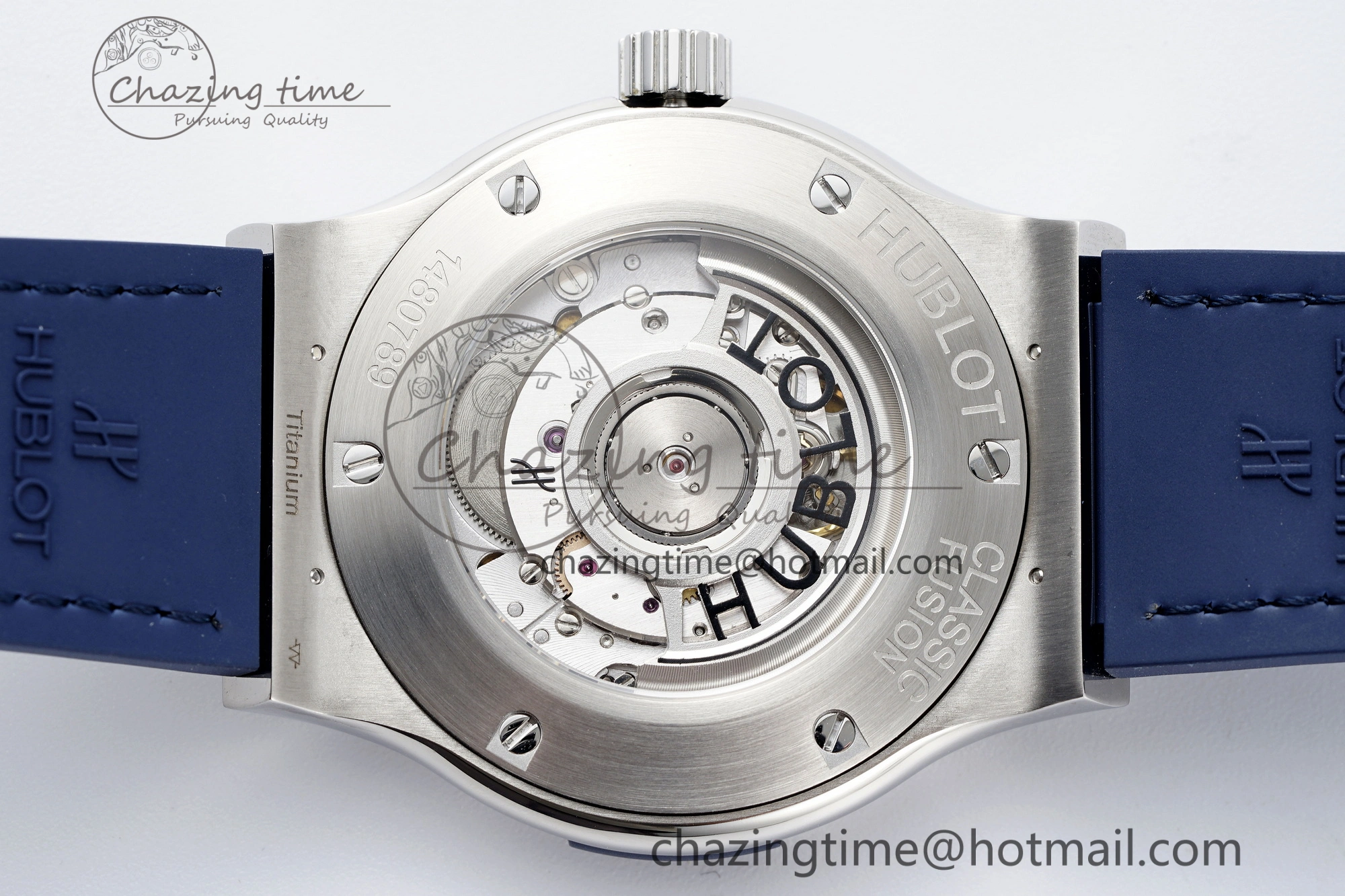 Classic Fusion 42mm APSF 1:1 Best Edition Blue Dial on Blue Gummy Strap A1110