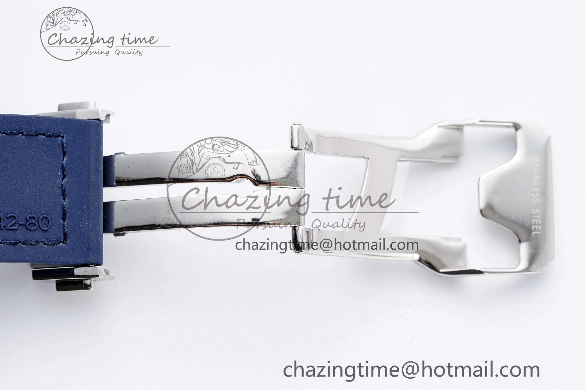 Classic Fusion 42mm APSF 1:1 Best Edition Blue Dial on Blue Gummy Strap A1110