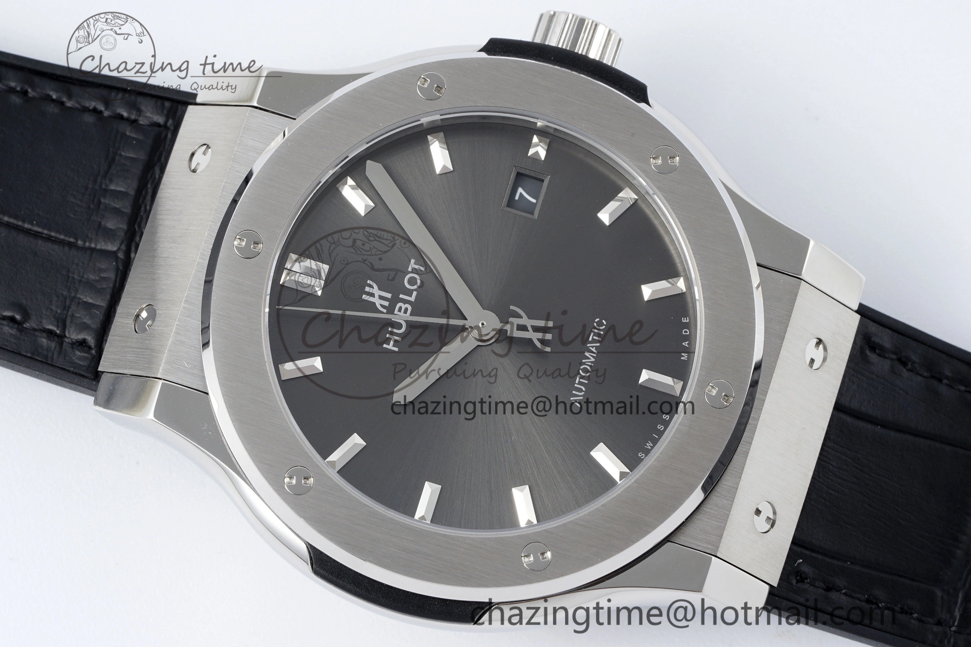 Classic Fusion 42mm APSF 1:1 Best Edition Gray Dial on Black Gummy Strap A1110