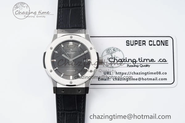 Classic Fusion 42mm APSF 1:1 Best Edition Gray Dial on Black Gummy Strap A1110