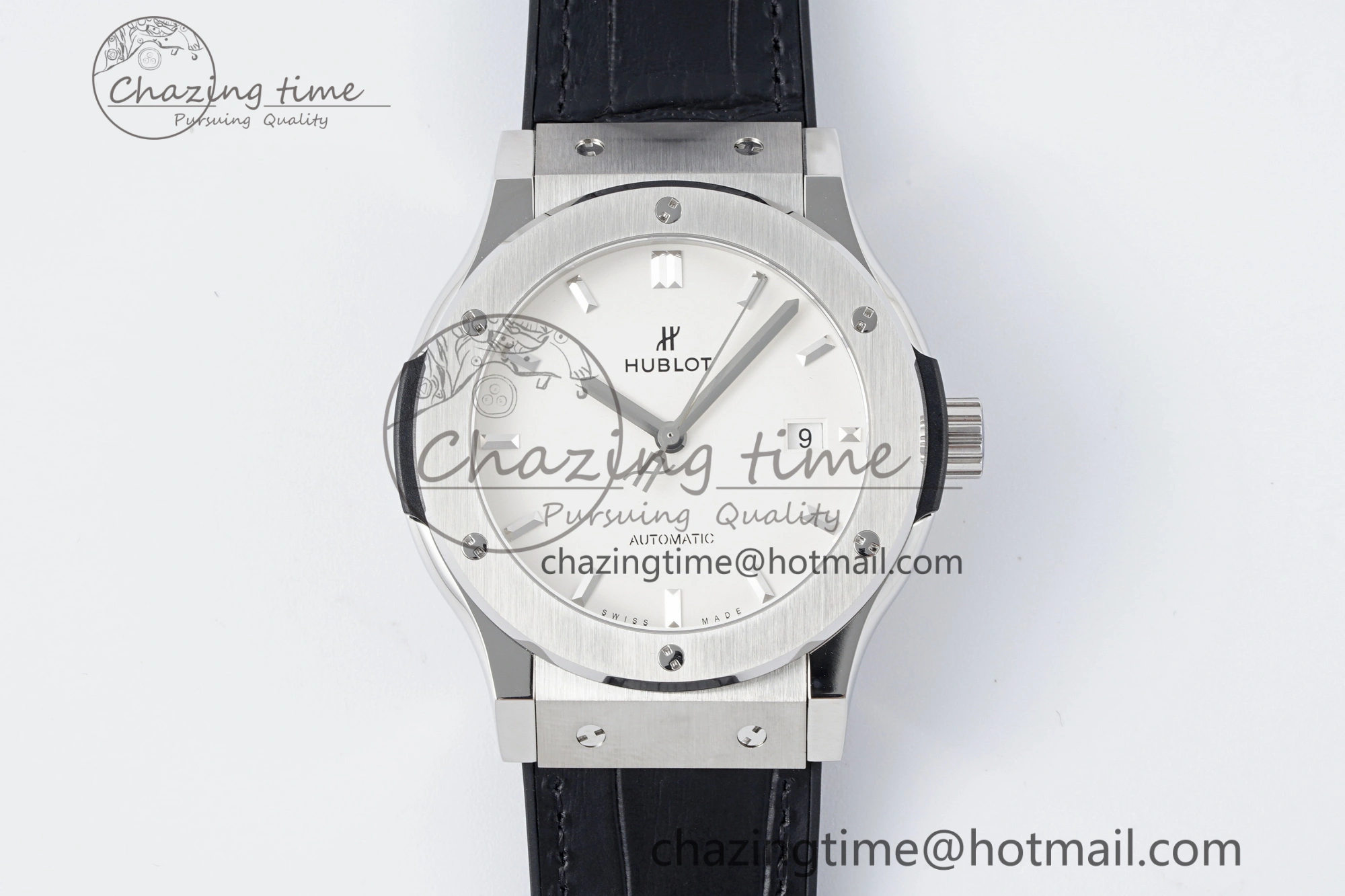 Classic Fusion 42mm APSF 1:1 Best Edition White Dial on Black Gummy Strap A1110