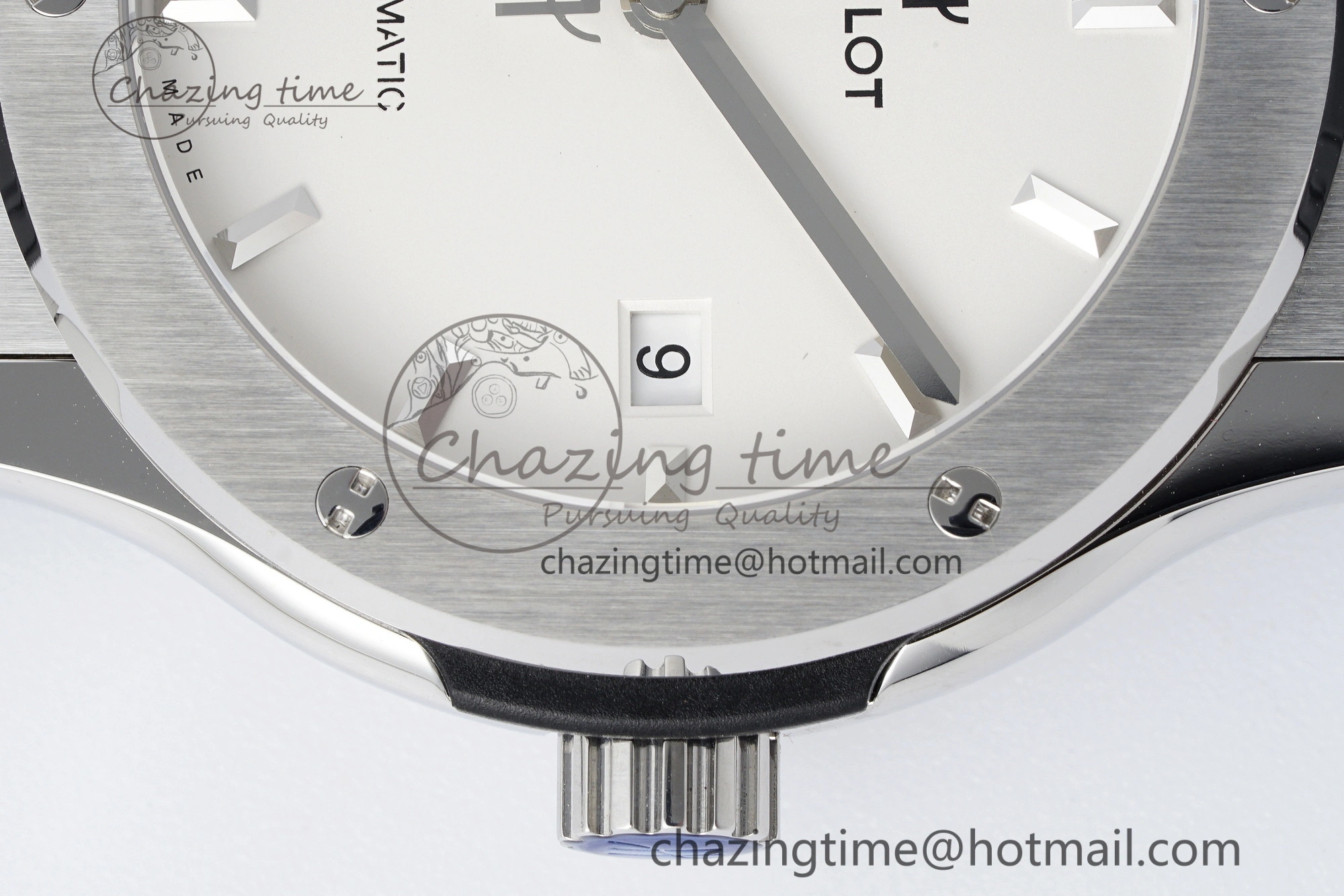 Classic Fusion 42mm APSF 1:1 Best Edition White Dial on Black Gummy Strap A1110