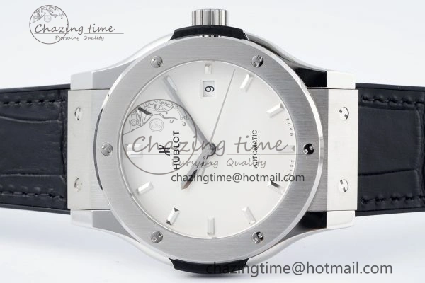 Classic Fusion 42mm APSF 1:1 Best Edition White Dial on Black Gummy Strap A1110