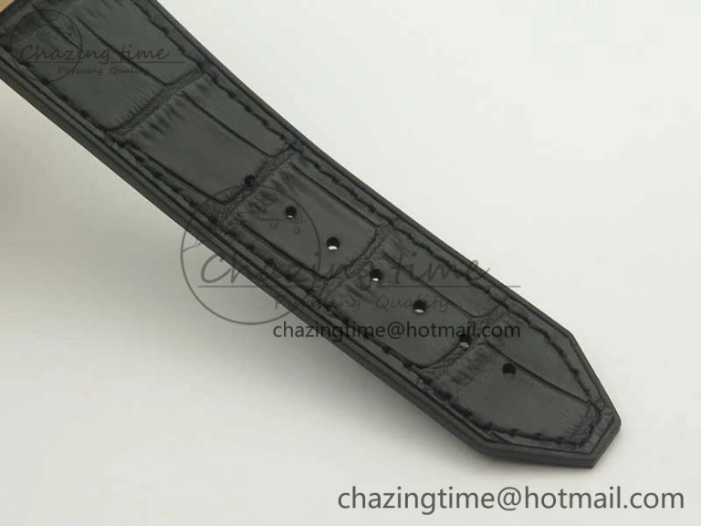 Classic Fusion 42mm Crystal RG Case F16 Factory 1:1 Best Edition Black Dial On Gummy Strap A2892