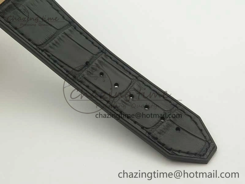 Classic Fusion 42mm Crystal RG Case F16 Factory 1:1 Best Edition Black Dial On Gummy Strap A2892