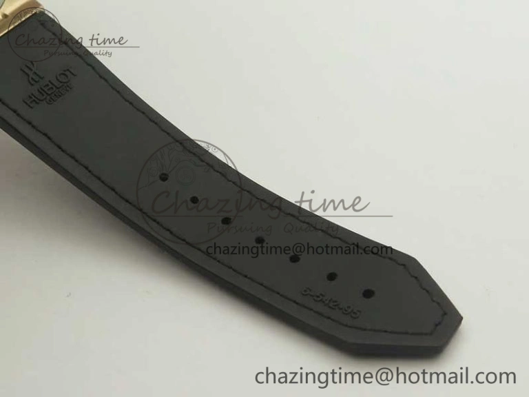 Classic Fusion 42mm Crystal RG Case F16 Factory 1:1 Best Edition Black Dial On Gummy Strap A2892